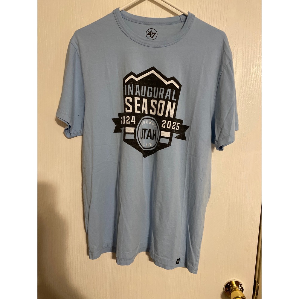 47 Brand Utah Hockey Club Inaugural Season 2024 2025 Blue Shirt Mens L
0194